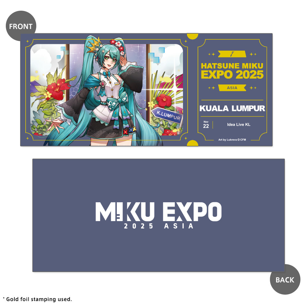 Kuala Lumpur '25 Miku Ticket Style Card – MIKU EXPO 2025 ASIA