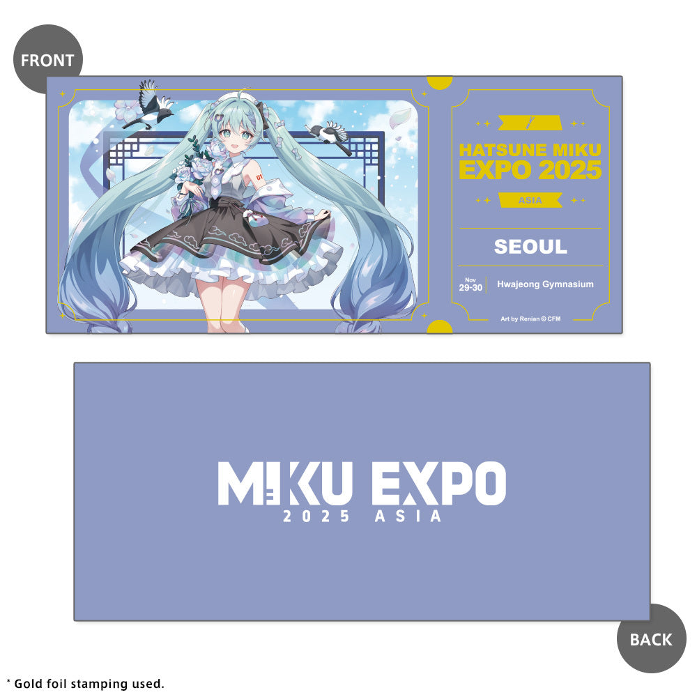 Seoul '25 Miku Ticket Style Card