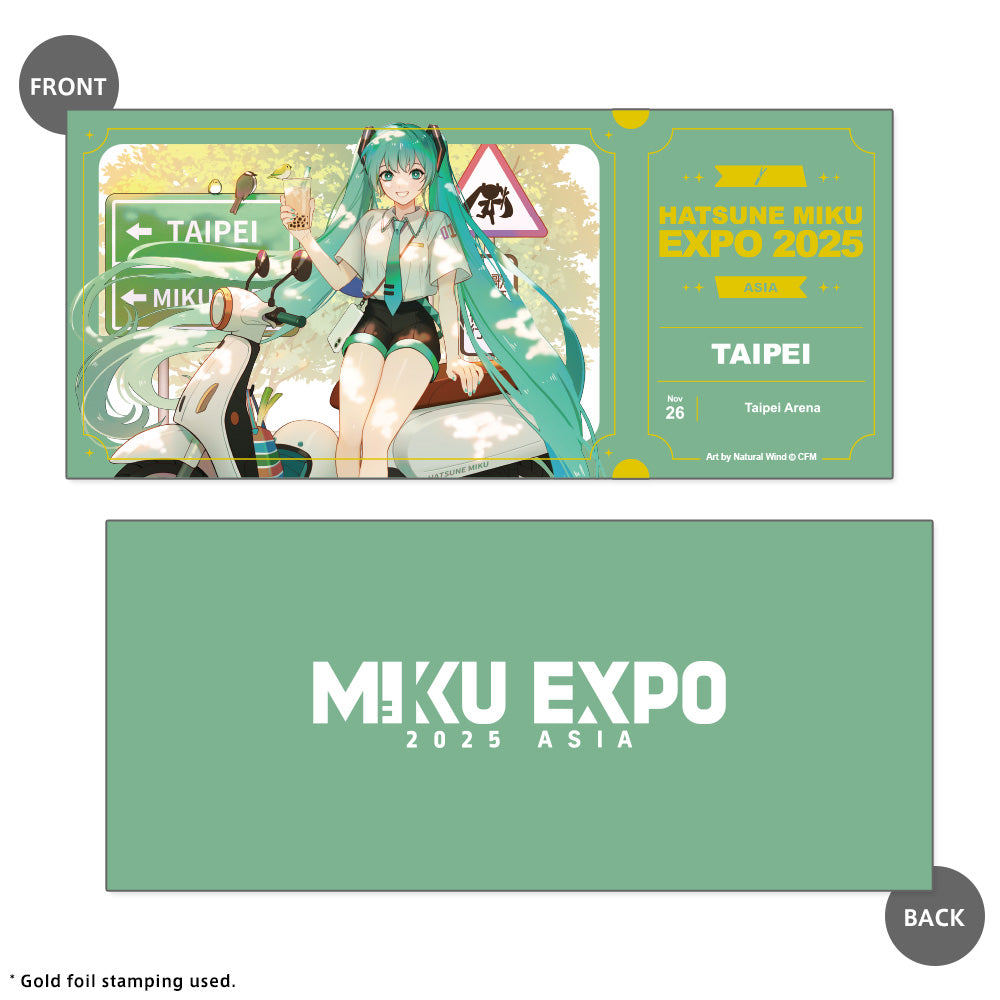 Taipei '25 Miku Ticket Style Card