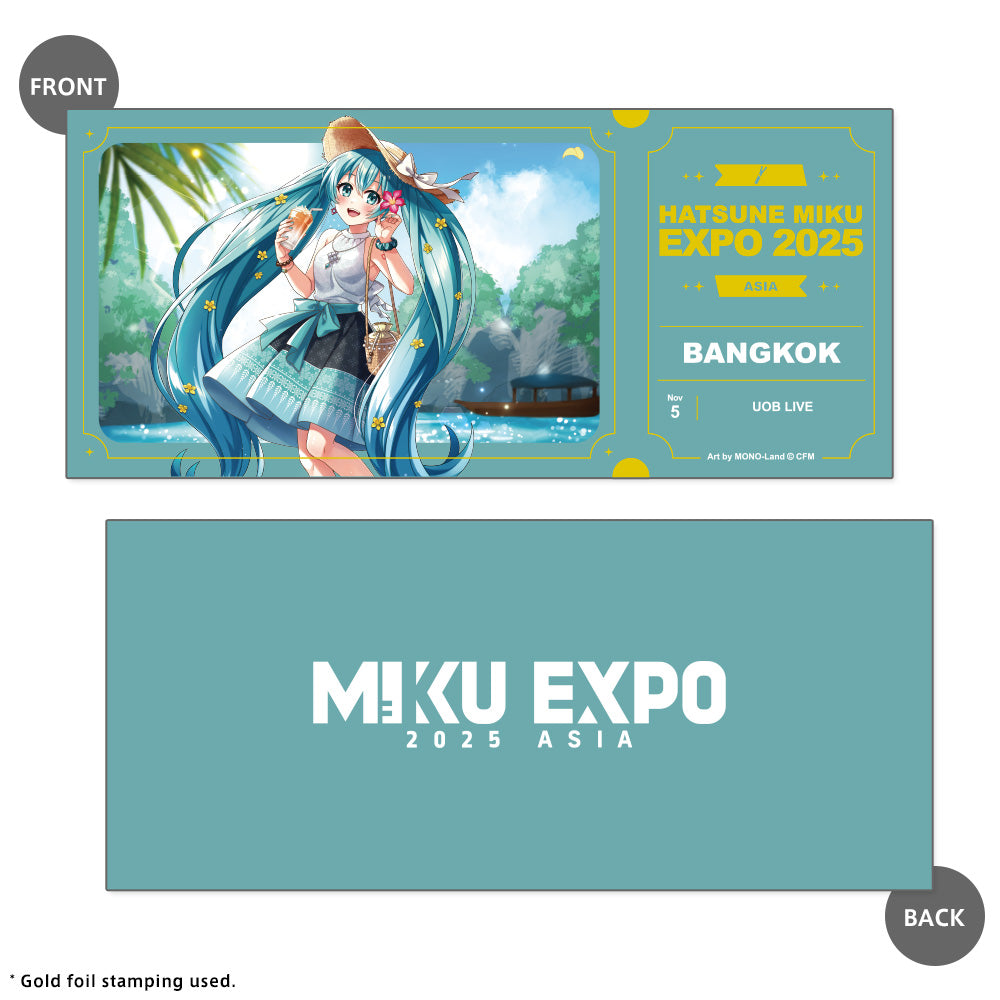 Bangkok '25 Miku Ticket Style Card
