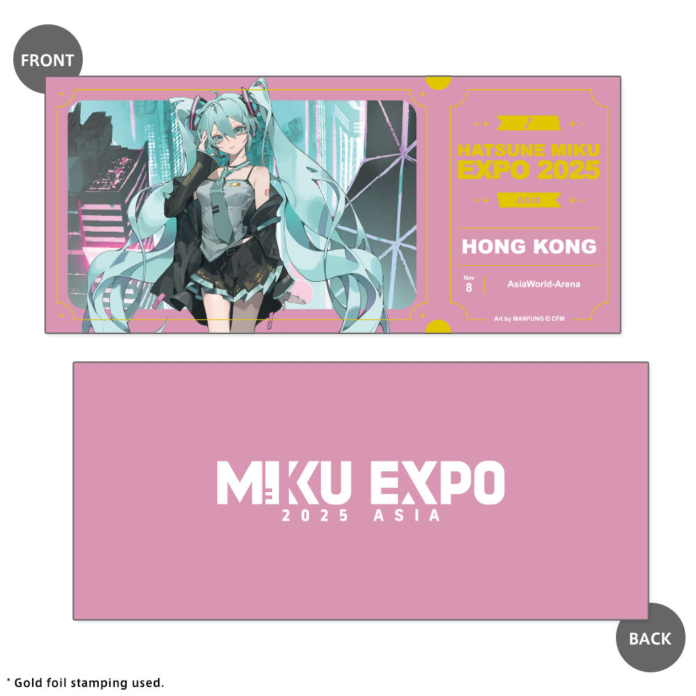Hong Kong '25 Miku Ticket Style Card
