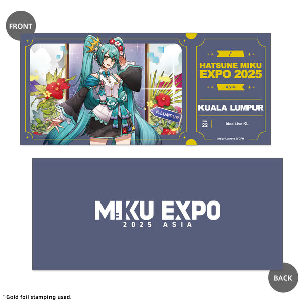 Kuala Lumpur '25 Miku Ticket Style Card