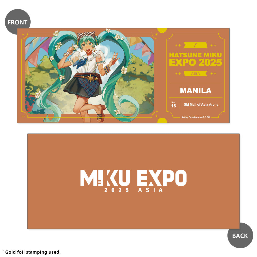 Manila '25 Miku Ticket Style Card