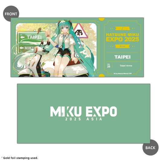 Taipei '25 Miku Ticket Style Card
