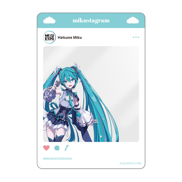 Horizon Social Media Style Acrylic Card